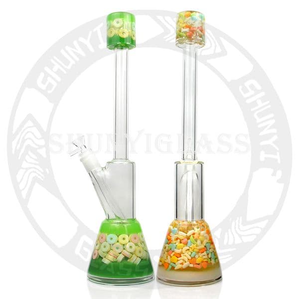 18'' Glass Water Pipe 14 mm Bowl High Quality Tobacco Smoking Pipes Glass Bong