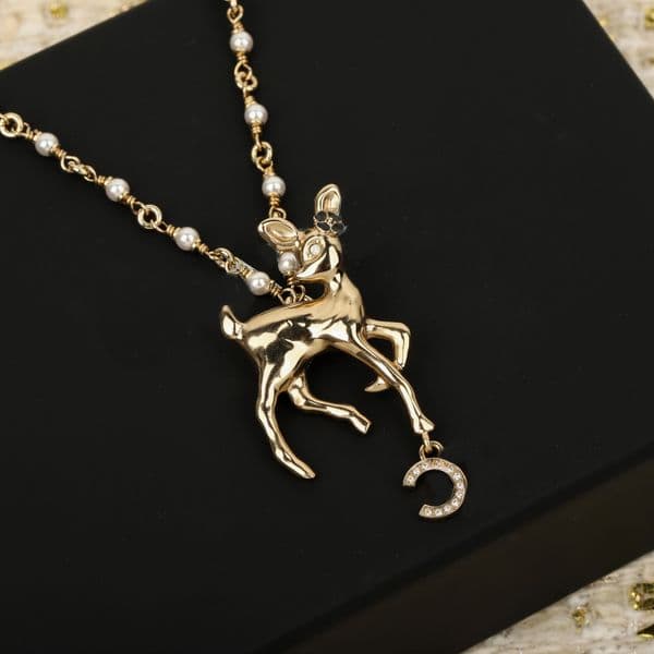 Designer Necklace Pearl Pendant Gold Plated Bracelet Earrings Jewelry Choker Chains Necklace Wedding Gift Party