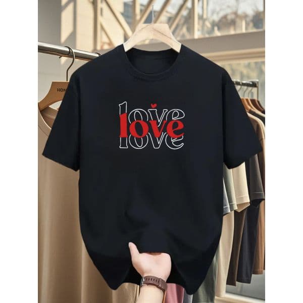 Man Designer T Shirt Summer Men's Loose Outdoor Leisure Sports Round Neck Short Sleeve Printed Shirt Top 1267