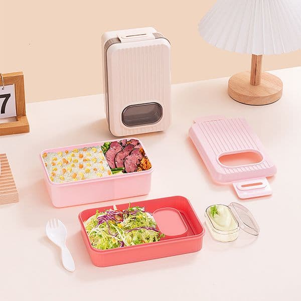 Japanese Style Double-Layer Fresh-Keeping Bento Office Worker Container Lunch Box