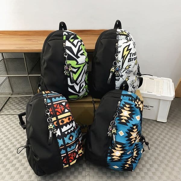 Free Shipping 2025 New Designer Bag New Fashion Street Style Backpack For Men Suitable For High School Students' Personalized Graffiti Trendy Campus Backpack