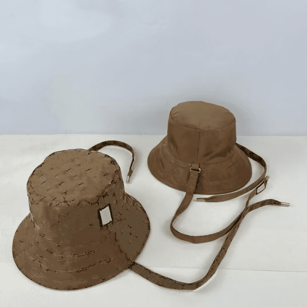 Classic khaki Letter Print Sun Hat Elegant Wide Brim Designer Bucket Hats Double-Sided Wearable Trend GGs Cap for Summer Outings Practical Travel Accessory
