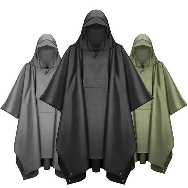 Waterproof Motorcycle Cover Motobike Coat Jacket Moto Rain Suit Outdoor Military Raincoat Hooded Sleeve