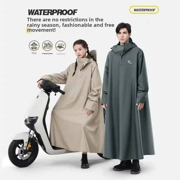 Adult 1PC Motorcycle Thickened Electric Car Rain Coat For Men Women Durable Waterproof Riding Gear Special Raincoat k1 b1
