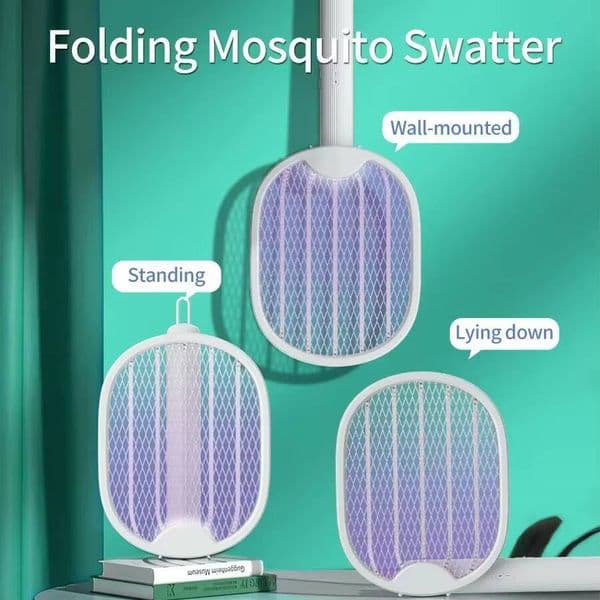 Foldable Electric Mosquito Killer Zapper Raqueta Electrico USB Rechargeable Zanzare Mata Fly Tue Mouche de Anti Mosquitos