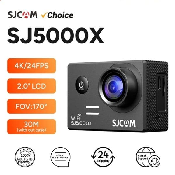 SJCAM SJ5000X Elite Action Camera 4K FHD Video 30M Waterproof 2.4G WiFi Action Original Camera Sports Camera Bicycle Helmet Video Recorder