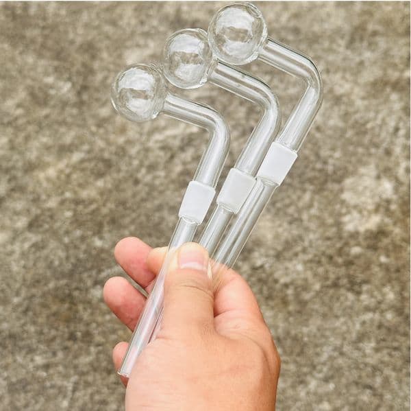 30mm Smoking Oil Burner Bowls Slide Banger Nail Glass Burners Pipes Bubbler 14mm Male 90 Degree Downstem For Water Hookahs Bongs