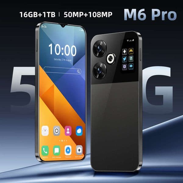 Cell Phones Professional Wholesale Smartphone M6 Pro New 16+1T Mobile Phone Smart Device (Powerful)