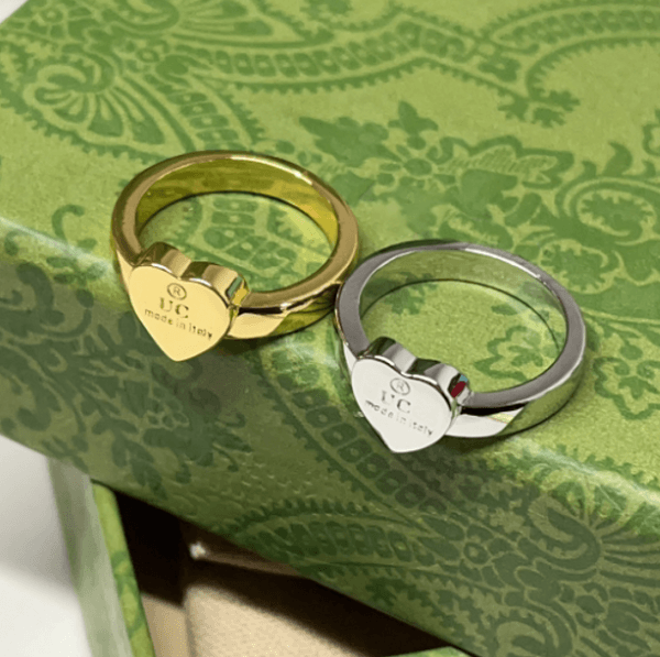 925 Silver Designer Love Ring High Quality Titanium Steel Heart Couples Wedding Rings For Men And Women Wdding Jwlry Lady Party Gift Size 6 7 8 9