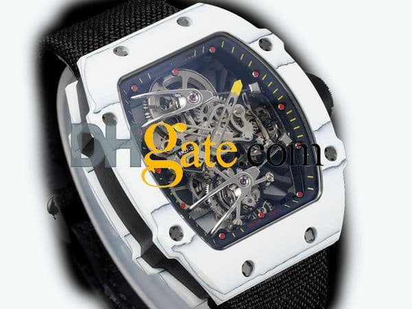 Super clone RAAAAA Carbon Men's Designer Watches designer hollow fiber watch tourbillon Coloured m27 transparent lightweight Luxury Watch 67ca
