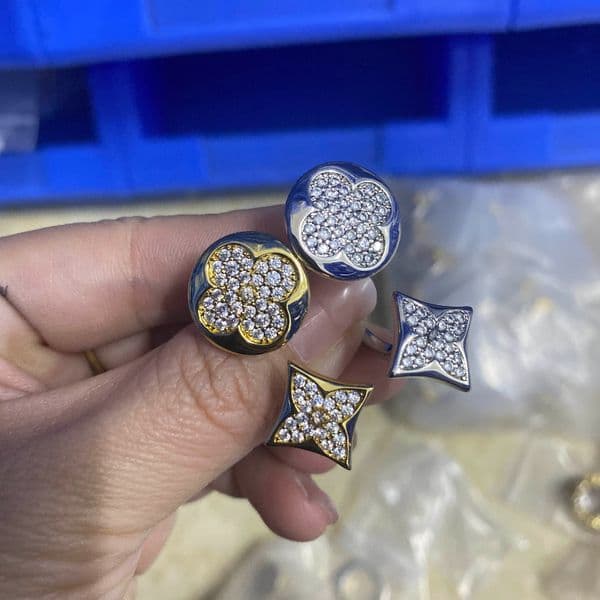 Luxury Open Rings Classic Designer Rings Women's Diamond Rings High Quality Wedding and Party Jewelry Holiday Gifts