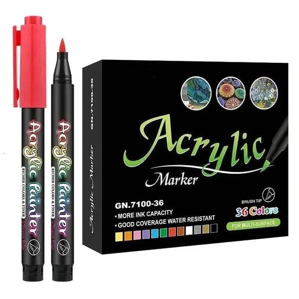 Bestseller 12-60Pcs/set Pastel Colors Acrylic Marker Paint Pens Available On Rock Glass Canvas Metal Ceramic Mug Wood Plastic ddmysat