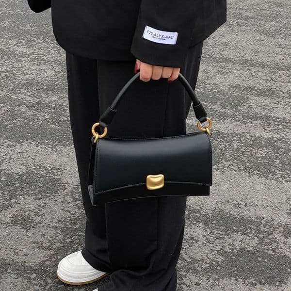 Luxury Brand Designer Bag Black Underarm Baguette Bag For Women 2025 New High-Quality Niche Handbag Trending Crossbody Bag Winter