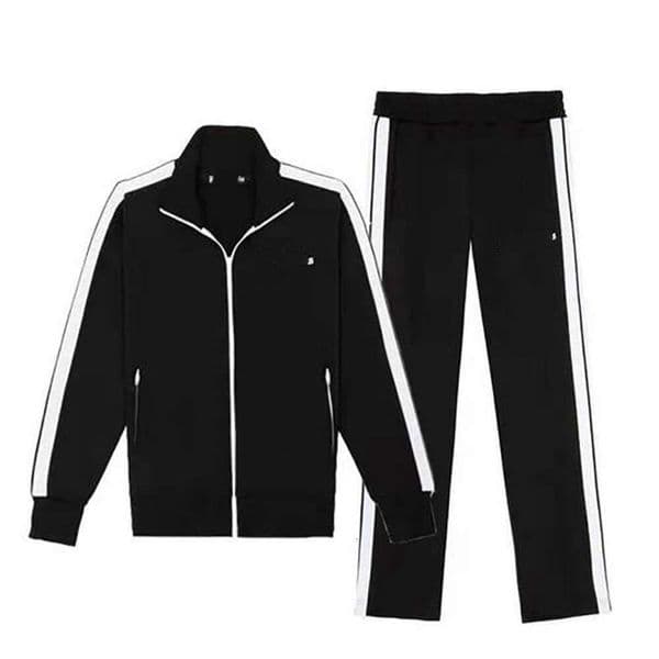 Palm Tracksuits Mens Angela Sweatshirts Fashion Simple Stripe Print Sports Suit Casual Designer Jacket America Vintage Casual Sports Pants Joggers Trousers 12C