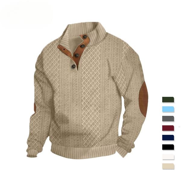 2025 Men's Designer Hoodie Fashion European Size Designer Shirt Hot-selling Polo Men's Stand Collar Long Sleeve Casual Outdoor Sweatshirt Jacquard Knitwear