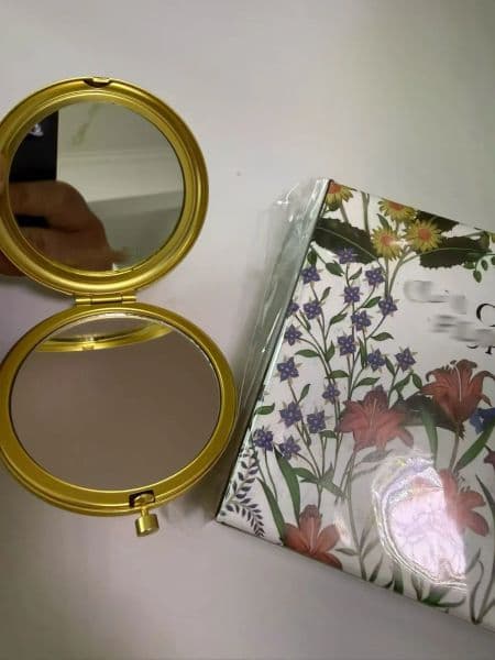 Miss Painting Mirrors Housing Court Flower Stainless Makeup Steel Classic Portable Luxury Brand High Quality Mirrors For Travel Make Up Tools
