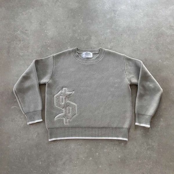 2025 Street Casual Loose Long Sleeve Top Autumn Winter Pullover Round Neck Knitted Sweater