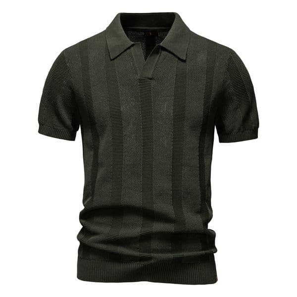 2025 Summer New Men's Polo Shirt Striped Hollow Short Sleeve European And Designer Hoodie Designer Shirt American Short Sleeve Sweater Polo Shirt For Men