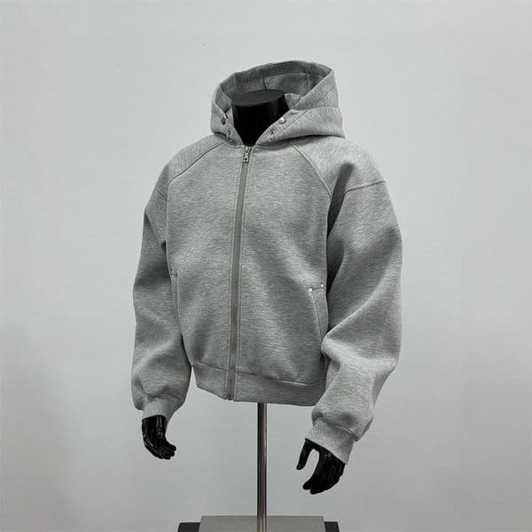 American Style Boxy Fit Cardigan Designer Hoodie Sweatshirt Men Autumn Winter Cleanfit Designer Shirt Hooded Jacket Short Oversized Hoodie