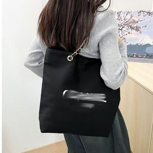 Designer Shopping Bag Black Beige Letter Logo Casual Canvas Bag Chain Strap Shoulder hand-held shoulder bag shopping bag Tote bag