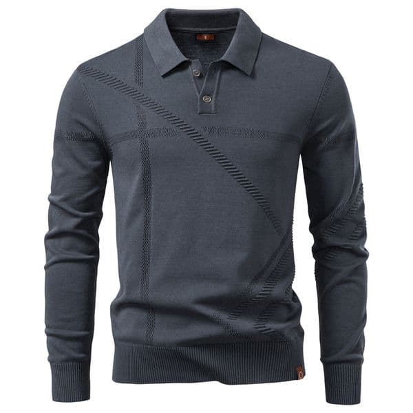 Designer Hoodie 2025 Autumn Winter New European Size Men's Casual Sweater Jacquard Turn-down Collar Knitwear Men's Designer Shirt Top Polo Shirt Men