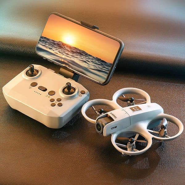 2025 NEW D16 Mini With 180° Electric Adjustable 4K HD Camera Wifi Light Flow Drone Pocket Obstacle Avoidance Rc Quadcopter
