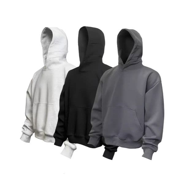 Black Short Boxy Sweatshirt Men Hooded Autumn Designer Hoodie Winter Cleanfit American Designer Shirt Heavyweight Stiff Jacket Hoodie