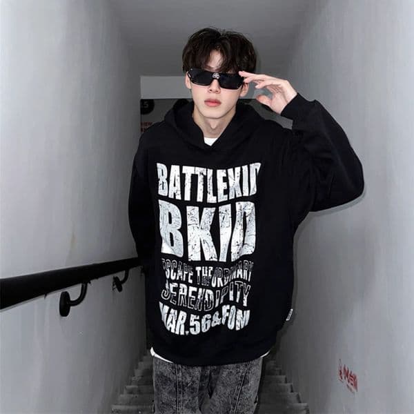 Black American Hip Hop Hoodie For Men Designer Shirt Designer Hoodie Spring And Autumn Heavyweight Stiff Top American Retro Couple Jacket