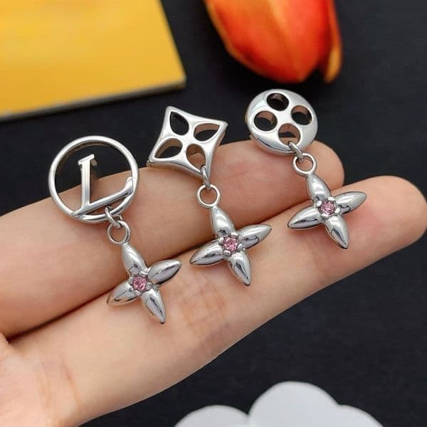 Women's Diamond Earrings Luxury Classic Design Earrings Women Jewelry Accessories Wedding Party Gift High Quality