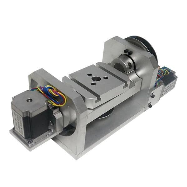 LY CNC 5th A Aixs Rotary Axis with Table for CNC Router CNC Milling and Engraving Machine Part Tools Center Height 98MM