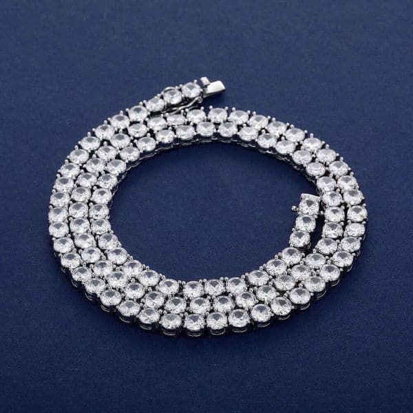 bracelet designer jewelry Zircon Tennis Chain Men's Necklace Niche Hip-Hop Jewelry Women's Bracelet