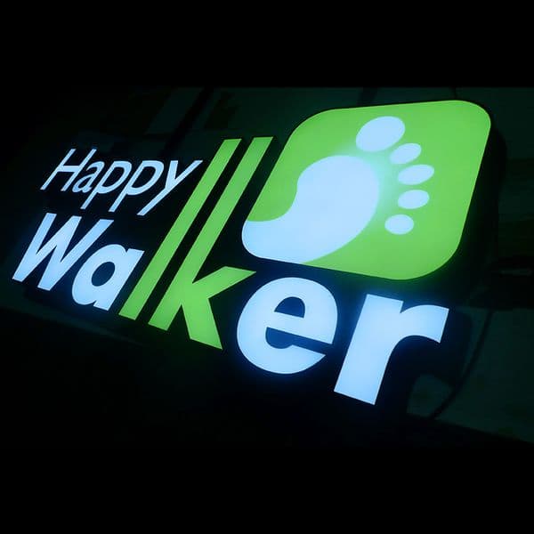 Shop front custom led light sign stainless steel advertising signage letters