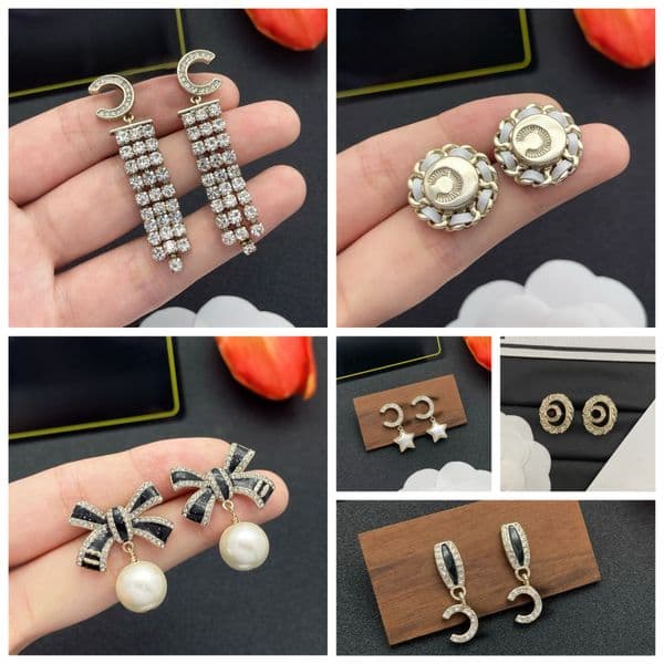 Women's Earrings Pearl and Diamond Earrings Classic and Fashionable Design Elegant Jewelry Accessories Variety of Options