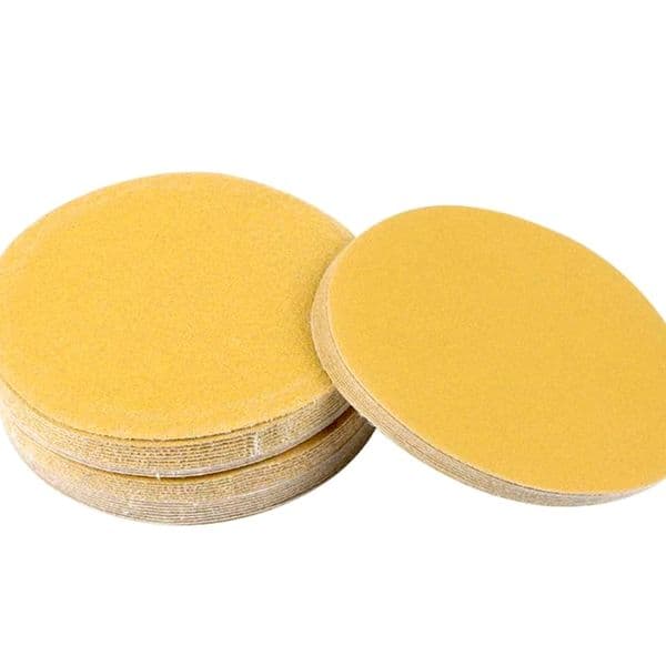 Wholesale 9-inch non porous circular dry ground yellow sand paper wall polishing soft suction top back velvet self-adhesive flocking paper sand skin