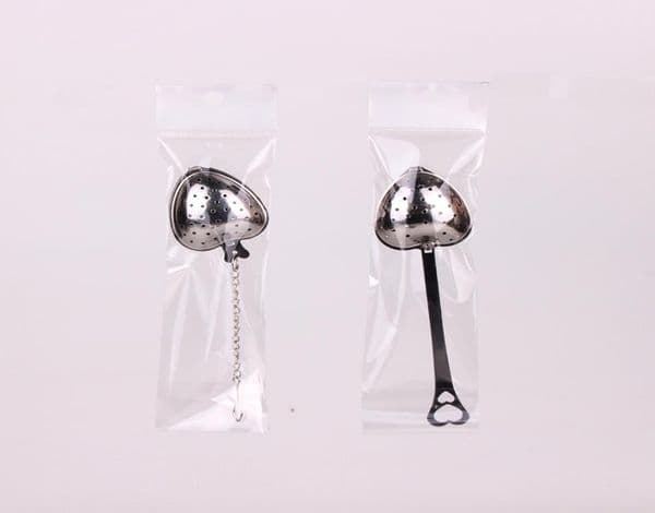 Heart Shape Stainless steel Tea Infuser kitchen tools Strainer Filter Long Handle Spoons Wedding Party Gift Favor with opp retail 7800128
