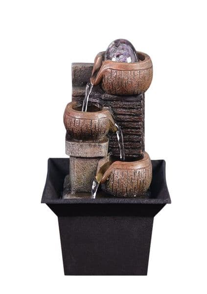 Gifts Desktop Water Fountain Portable Tabletop Waterfall Kit Soothing Relaxation Zen Meditation Lucky Fengshui Home Decorations T22659945