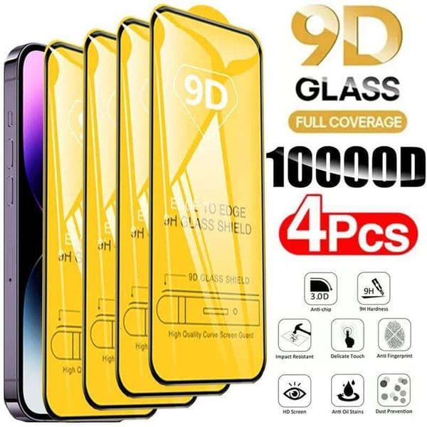 9D Screen Protector Tempered 16 Pro 17 16e 15 14 13 12 11 Protective Glass for iPhone X XR XS Max 7 8 Plus
