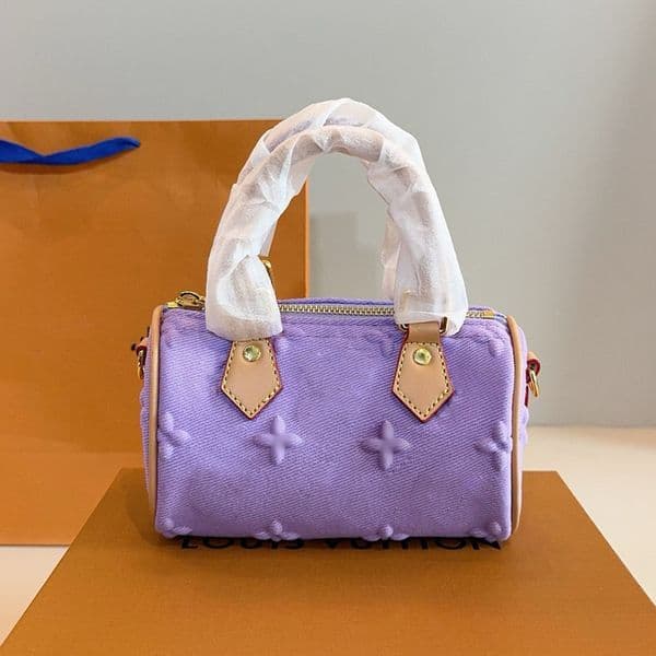 Mini pillow Denim Women Luxurys Designers Totes Handbag Wallets Purse Card Holder pouch Laptop Messenger Bag 16CM
