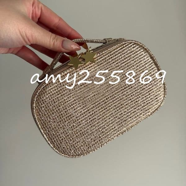 Party gifts Christmas golden silk bag handbag makeup case gift packing box