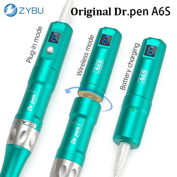 Wireless MTS Pen by DR.PEN: Ultima A6S Automatic Micro Needling Device For Glowing Skin Face Rejuvenation Dermapen Mesotherapy Derma Beauty Care Tool