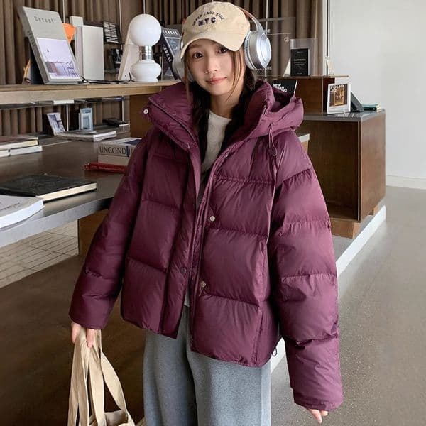 Puff Cloud Cotton 2025 Winter Korean Version New Style Petite Slimming Turtle Back Puffer Jacket Versatile Coat for Women