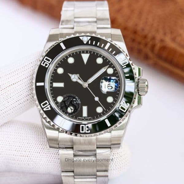 VS Factory Luxury Men's Watches 116610 Black dial 40mm cal.3135 movement waterproof automatic mechanical watch Sapphire ceramic luminous stainless steel watch