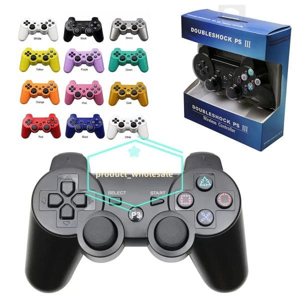 PS3 Controllers P3 Wireless Controller handle Bluetooth Game Dual Shock Console For Sony Playstation 3 Joysticks Gamepad Nostalgic Consoles With Retail Packaging