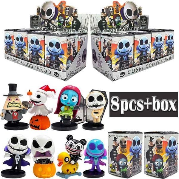 Anime The Nightmare Before Christmas Jack Blind Box Figures Sally Cosbi Collectible Figurine Doll Child Halloween Birthday Gift 0FI1