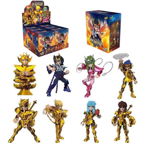 Original Saint Seiya Version 2 Aiolos Shura Libra Virgo Cancer Phoenix Golden Saints Toy Assembled Action Figure Model Gift