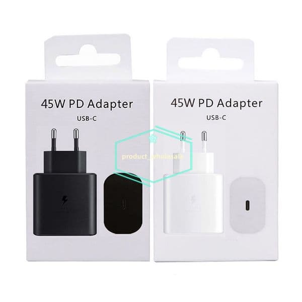 Original Quality Full 45W TA845 PD charger Super Fast Charging USB-C Quick Charge USB Type C US EU Plug AC Power Adapter Chargers for Samsung S24 S23 S22 phones EP-TA845