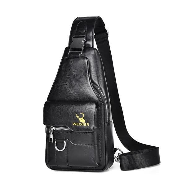 Designer Bag Chest Bag For Men, Vintage Versatile Shoulder Bag, Large Capacity Waterproof Sling Bag, Crossbody Bag For Men, Luxury Bag High-end Men's Bag