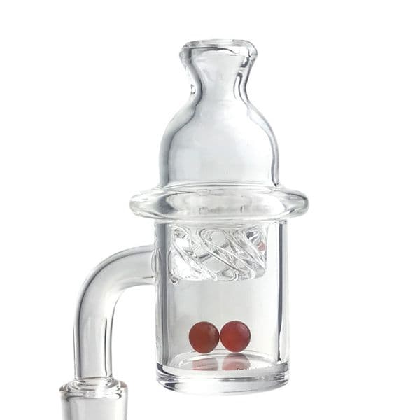 Goodsstore GTR Bubble Spinning Quartz Banger Carb Cap Nail 25mm 2mm Flat Top Thick Bottom Domeless Nails 2 6mm Ruby Terp Pearl