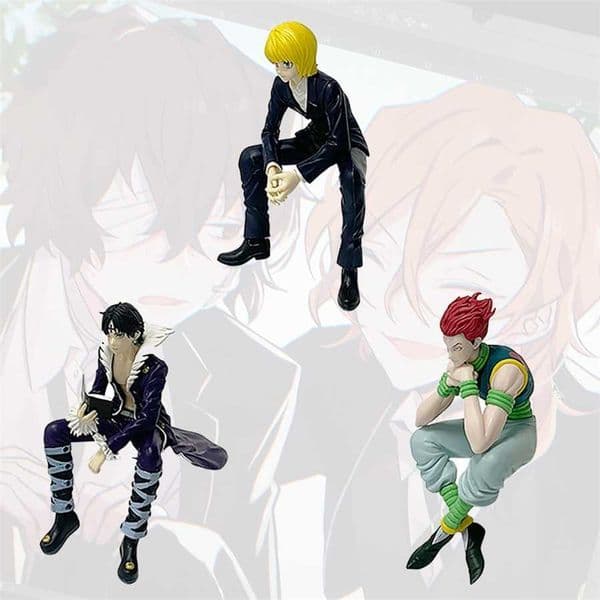 Figura de accin de Anime HunterxHunter Kurapika Chrollo isoka Hisoka coleccin de juguetes modelo de tapn de fideos regal