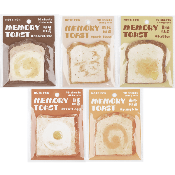 Memory Bread Series Note Paper Simple Ins-Inspired Odd Shape Student Message Post-it Notes